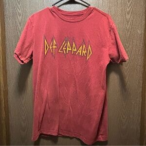 Def Leppard Red Graphic Tee